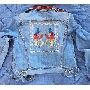 Lucky Brand Embroidered Women's Jean Jacket